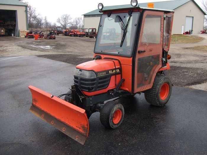 2002 Kubota BX2200D w/Cab & Snow Blade.  Stock # 64702
